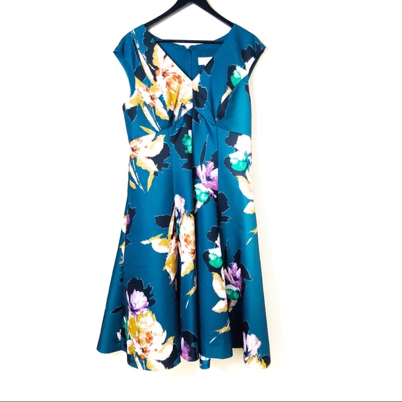 SOLD Anthropologie Moulinette Soeurs Teal Floral - Picture 3 of 12